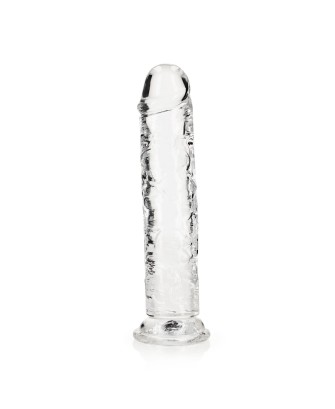 REALROCK CRYSTAL CLEAR - Dildo z Przyssawką - Transparentne - 23 cm