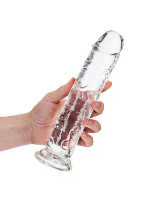 REALROCK CRYSTAL CLEAR - Dildo z Przyssawką - Transparentne - 23 cm