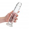 REALROCK CRYSTAL CLEAR - Dildo z Przyssawką - Transparentne - 23 cm