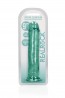 REALROCK CRYSTAL CLEAR - Dildo z Przyssawką - Zielone - 23 cm