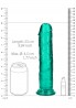 REALROCK CRYSTAL CLEAR - Dildo z Przyssawką - Zielone - 23 cm