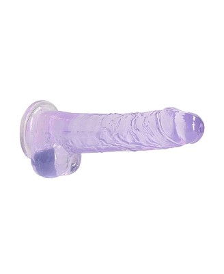 8"" / 20 cm Realistic Dildo With Balls - Purple