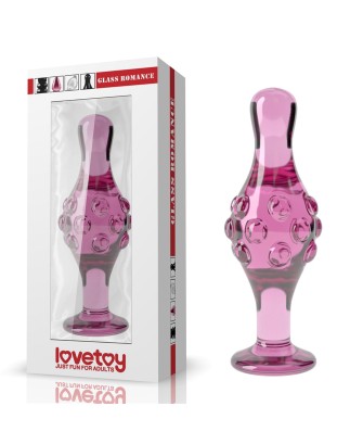 4.5"" Glass Romance Pink