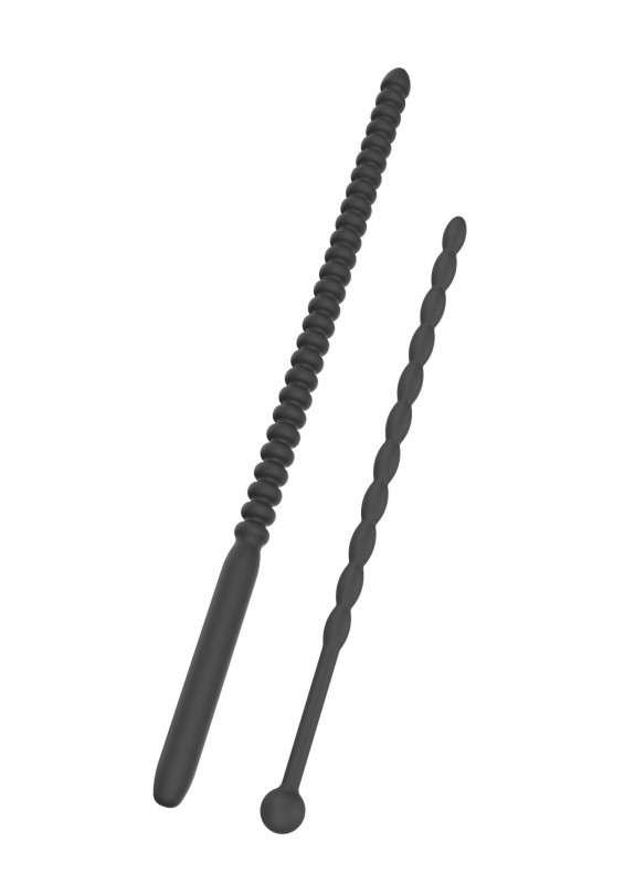Ribbed Penis Dilator - Zestaw 2 szt - Wtyczka do Cewki