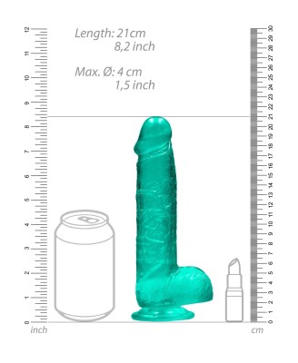 Realistic Dildo with Balls - 8""""/ 21 cm