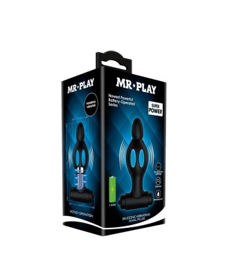 MR PLAY - SILICONE VIBRATING ANAL PLUG
