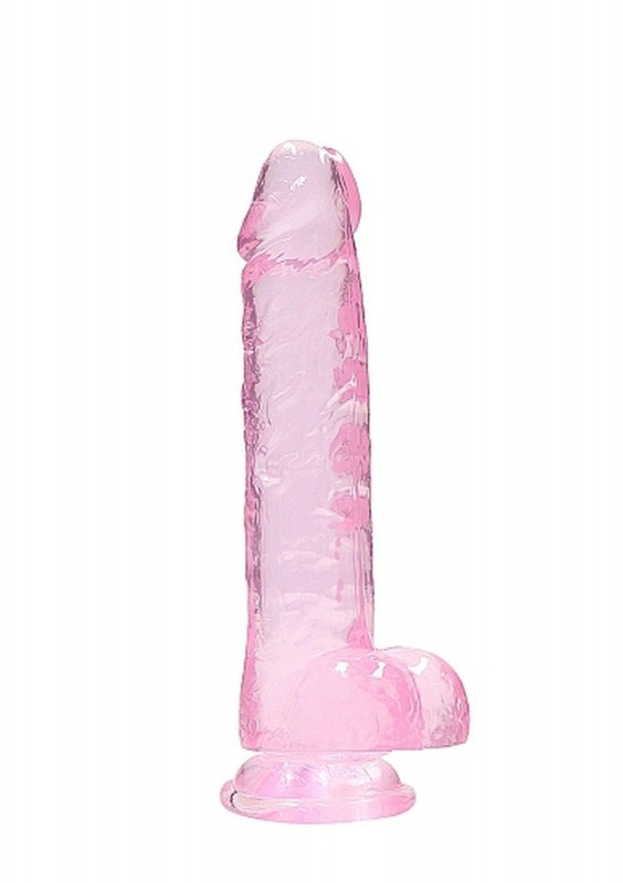 8"" / 20 cm Realistic Dildo With Balls - Pink