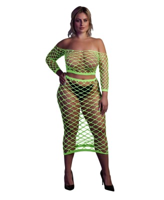 Long Sleeve Crop Top and Long Skirt  XL/XXXXL