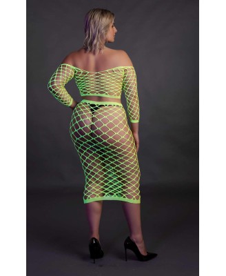 Long Sleeve Crop Top and Long Skirt  XL/XXXXL