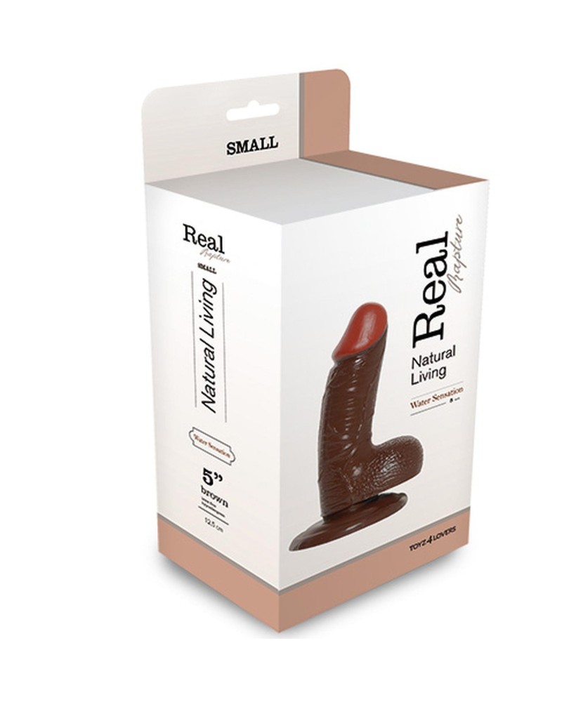 Dildo-REALISTIC DILDO REAL RAPTURE BROWN 5""""""""""""""""