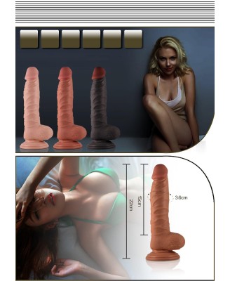 8.5"" Real Extreme Dildo Flesh
