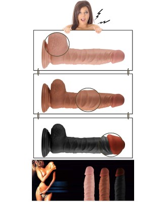 8.5"" Real Extreme Dildo Flesh