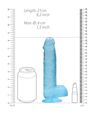Realistic Dildo with Balls - 8""""/ 21 cm