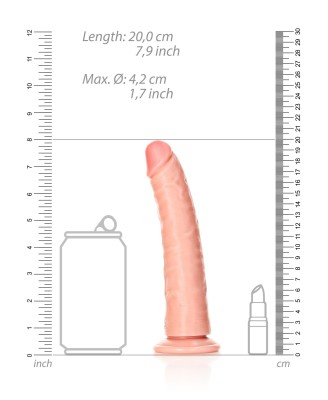 Slim Realistic Dildo with Suction Cup - 7""""/ 18 cm