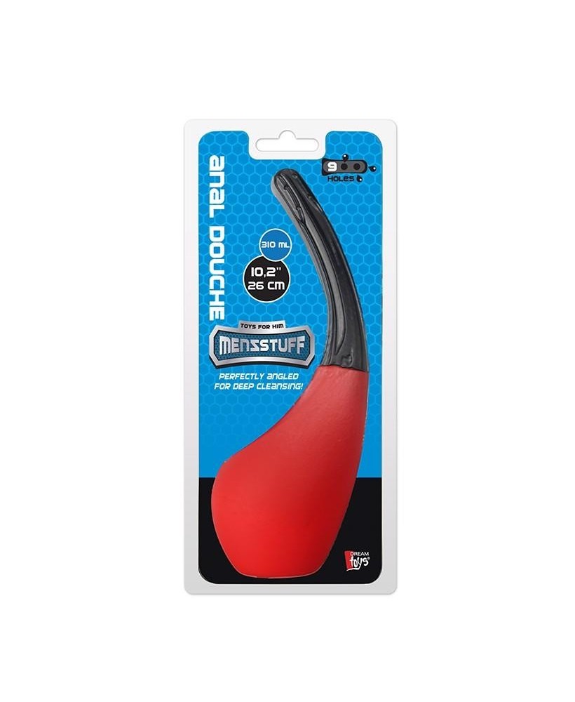 MENZSTUFF 9 HOLE ANAL DOUCHE RED/BLACK