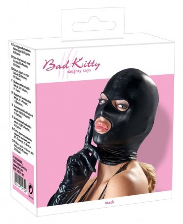 Bad Kitty - Mask black - Czarna Fetyszowa Maska
