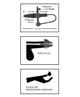 Penis Plug+Silicone Glans Ring