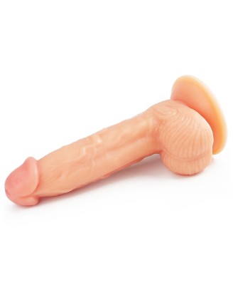 The Ultra Soft Dude - Dildo z Jądrami i Przyssawką - 20cm