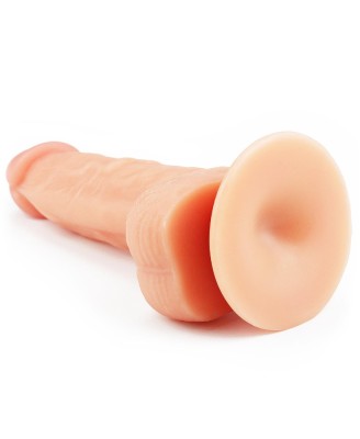 The Ultra Soft Dude - Dildo z Jądrami i Przyssawką - 20cm