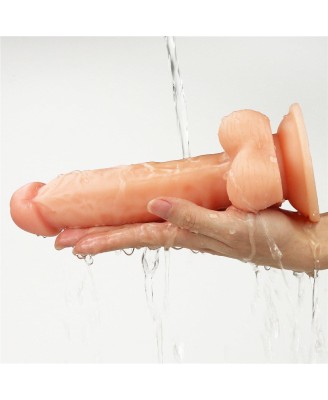 The Ultra Soft Dude - Dildo z Jądrami i Przyssawką - 20cm