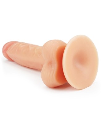 The Ultra Soft Dude - Dildo z Jądrami i Przyssawką - 20cm