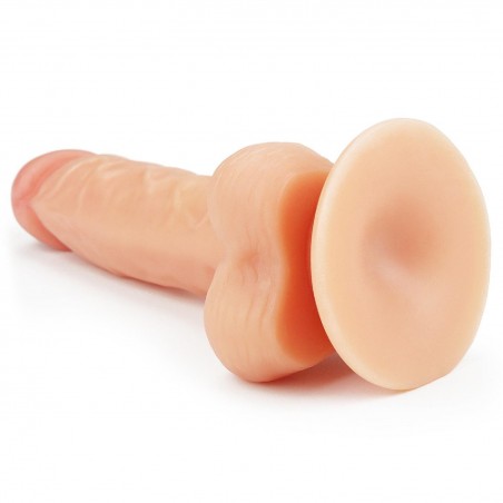 The Ultra Soft Dude - Dildo z Jądrami i Przyssawką - 20cm