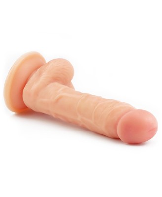 The Ultra Soft Dude - Dildo z Jądrami i Przyssawką - 20cm