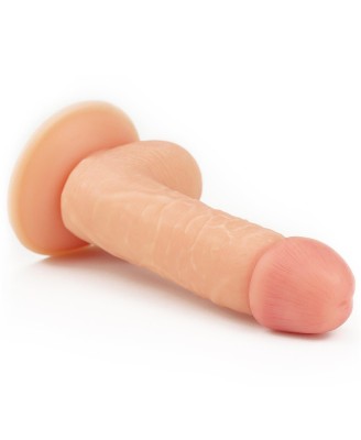 The Ultra Soft Dude - Dildo z Jądrami i Przyssawką - 17,5cm