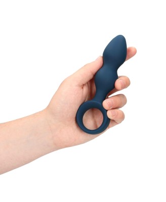Teardrop Shaped Anal Plug - Medium - Baltic Blue
