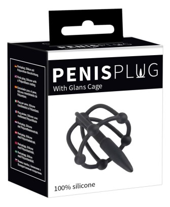 Penis Plug with Glans Cage