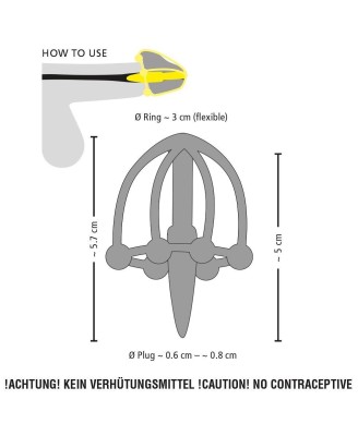 Penis Plug with Glans Cage