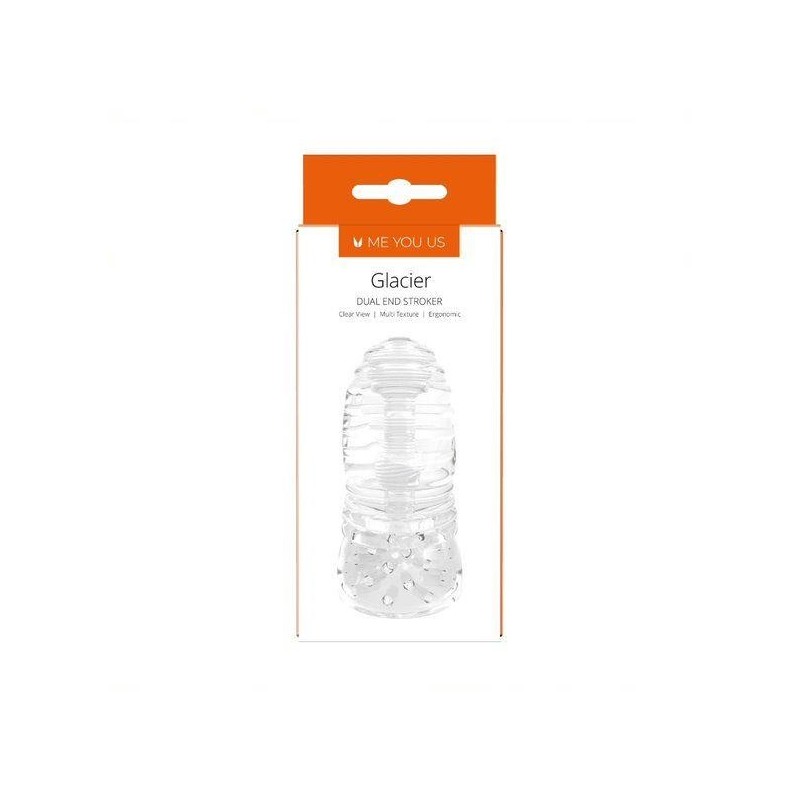 Masturbator- Me You Us Glacier Dual End Stroker Male Masturbator Transparent