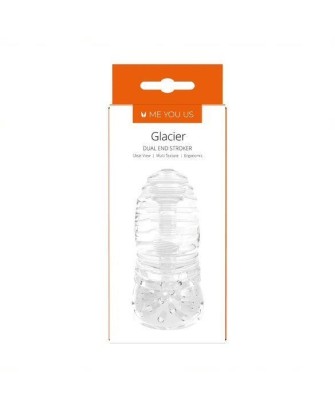 Masturbator- Me You Us Glacier Dual End Stroker Male Masturbator Transparent