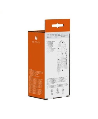 Masturbator- Me You Us Glacier Dual End Stroker Male Masturbator Transparent