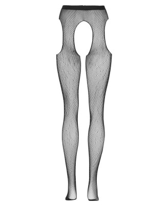 Cottelli Sex Tights Czarne Rajstopy Siateczkowe Otwarte S-L