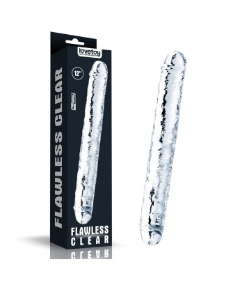 Flawless Clear Double dildo 12'' - Podwójne Dildo