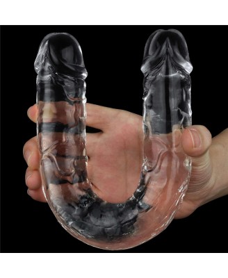 Flawless Clear Double dildo 12'' - Podwójne Dildo