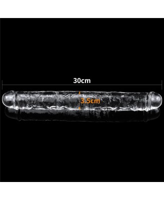 Flawless Clear Double dildo 12'' - Podwójne Dildo
