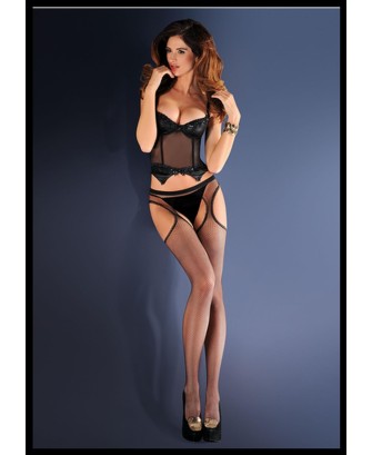 Bielizna-Rajstopy Strip Panty Kabaretka EROTICA STRIP PANTY 151 Czarne M/L