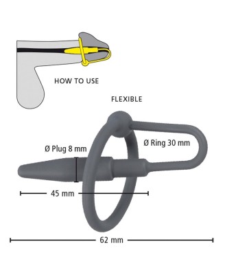 Penis Plug with Glans Ring