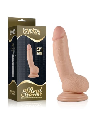 7"" Real Extreme Dildo Flesh