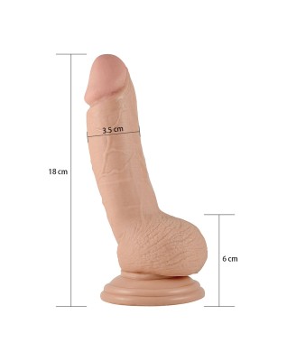 7"" Real Extreme Dildo Flesh