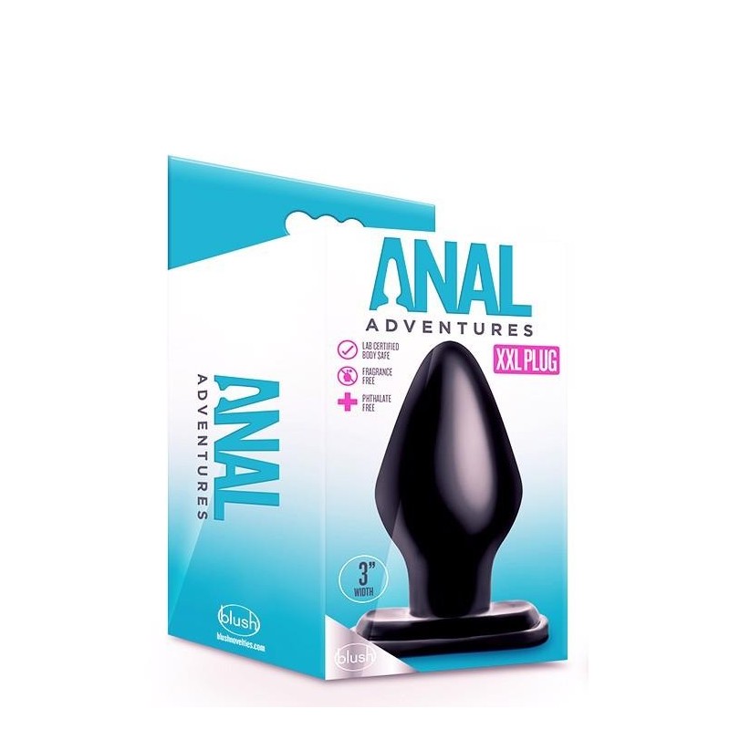 ANAL ADVENTURES XXL PLUG BLACK