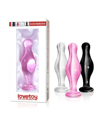 4.5"" Glass Romance Black
