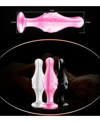 4.5"" Glass Romance Black