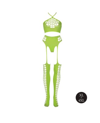 Two Piece with Crop Top and Stockings  XL/XXXXL
