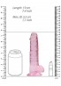 7"" / 18 cm Realistic Dildo With Balls - Pink