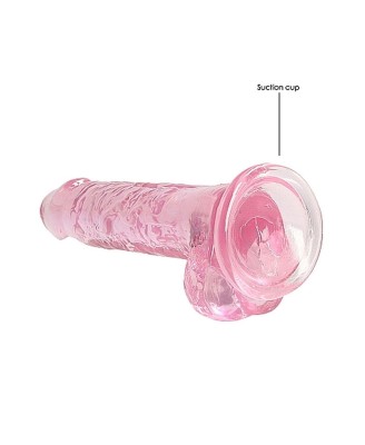 7"" / 18 cm Realistic Dildo With Balls - Pink