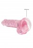 7"" / 18 cm Realistic Dildo With Balls - Pink