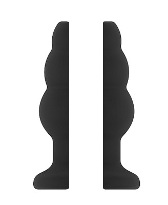 No.49 - Small Hollow Tunnel Butt Plug - 3 Inch - Black